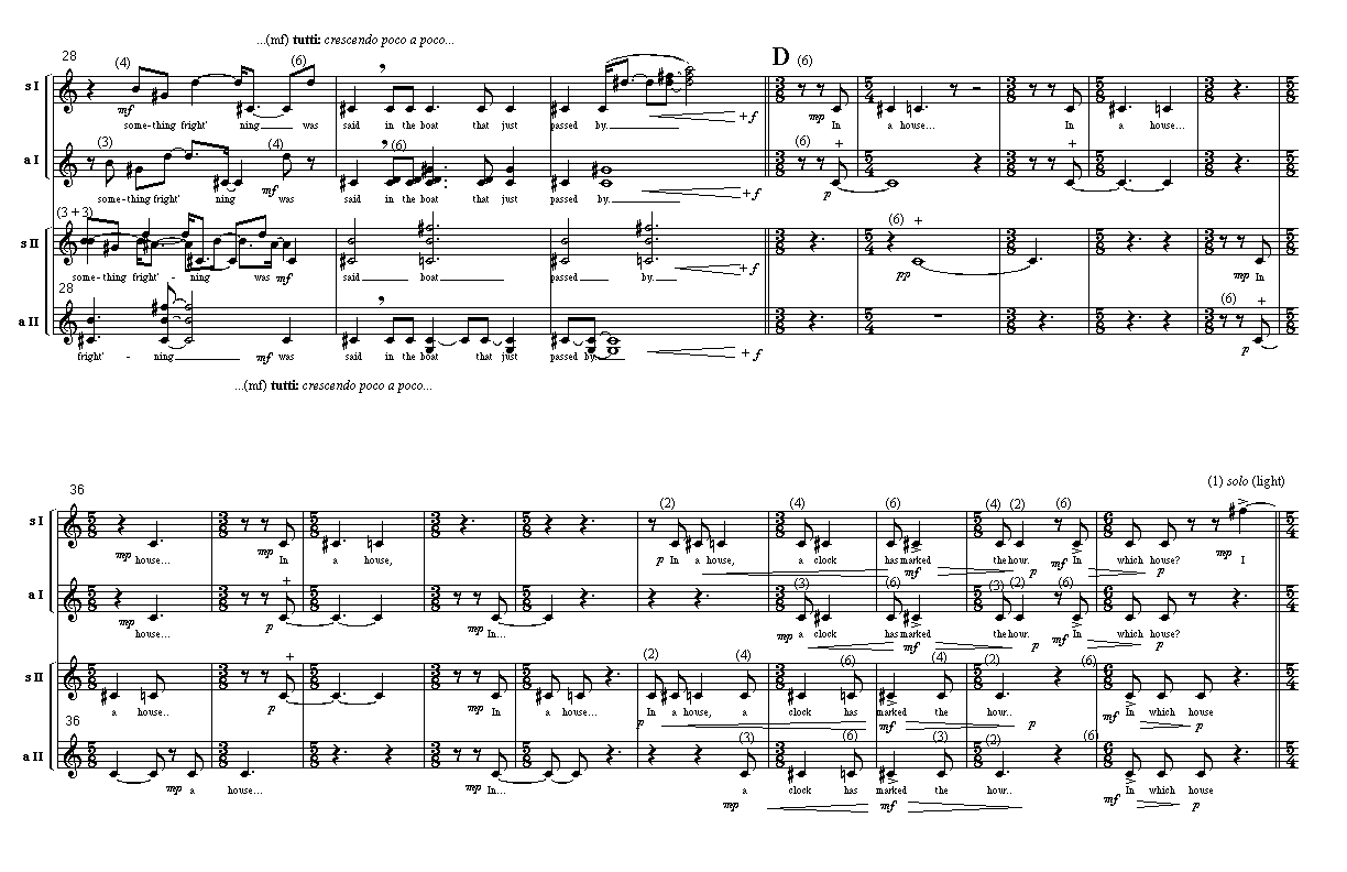 Page 3 of Lament for Double Choir