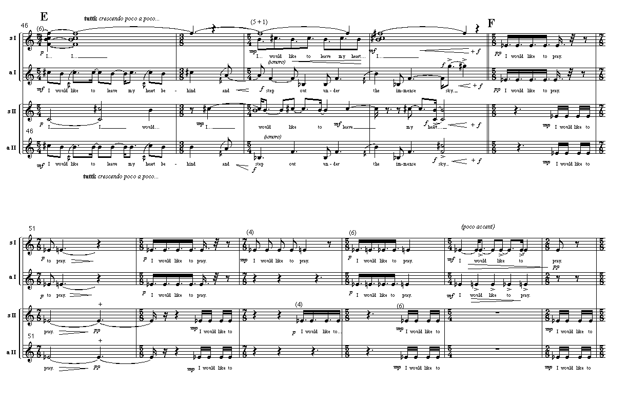 Page 4 of Lament for Double Choir