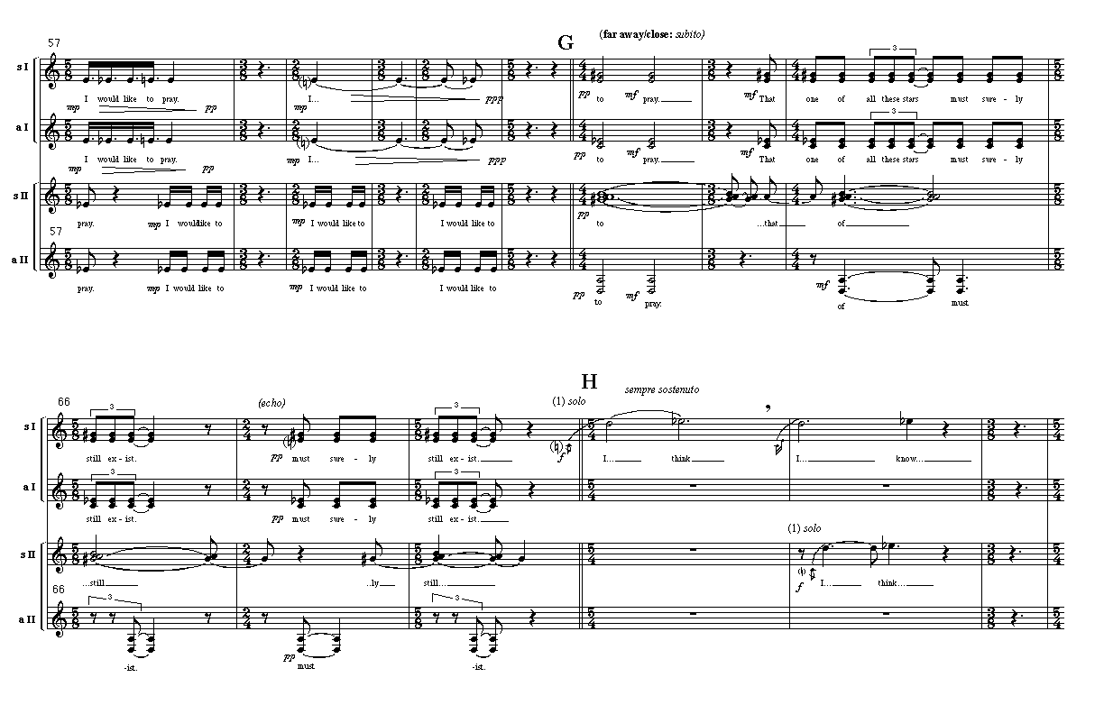 Page 5 of Lament for Double Choir