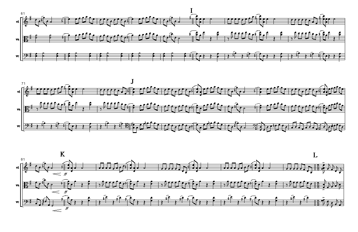 Page 3 of Killiecranky for string trio