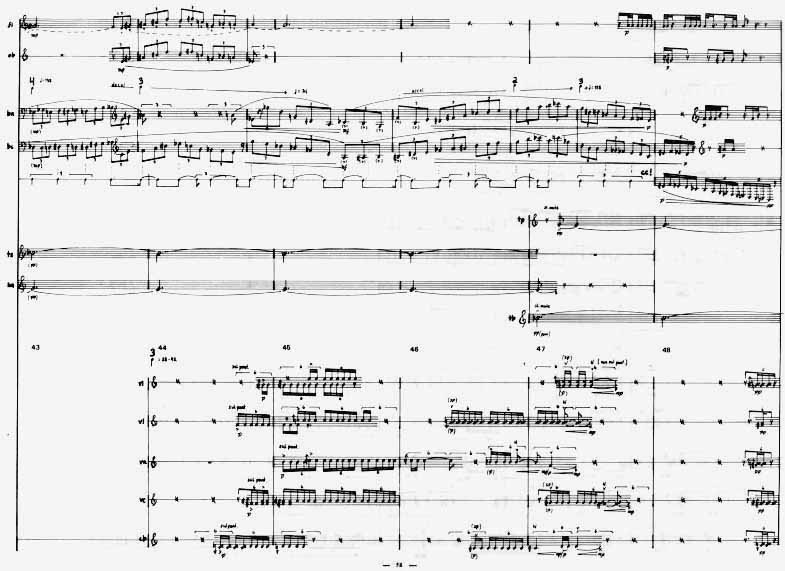 Page 4 of Pharos for Chamber Orchestra