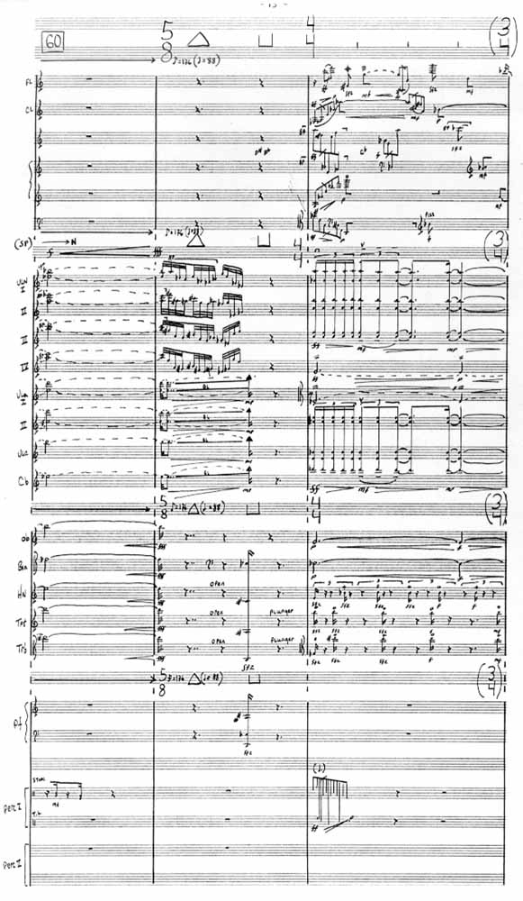 Page 2 of Schlieren for Chamber Orchestra