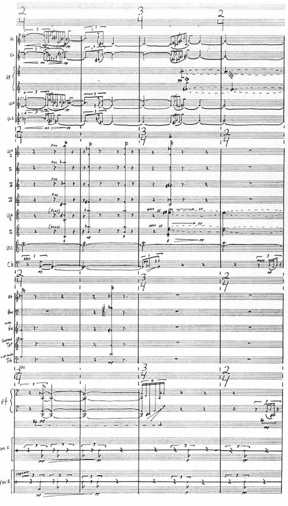 Page 4 of Schlieren for Chamber Orchestra