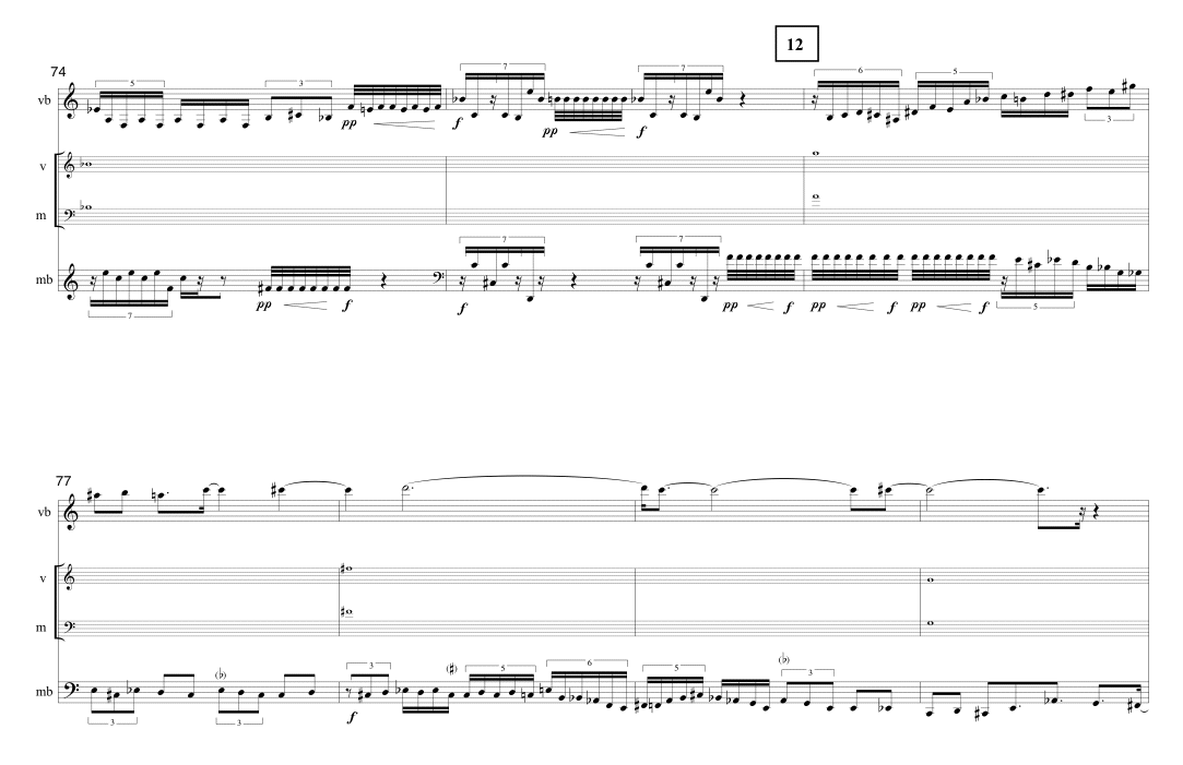 Page 10 TIMELINE | for vibraphone & marimba