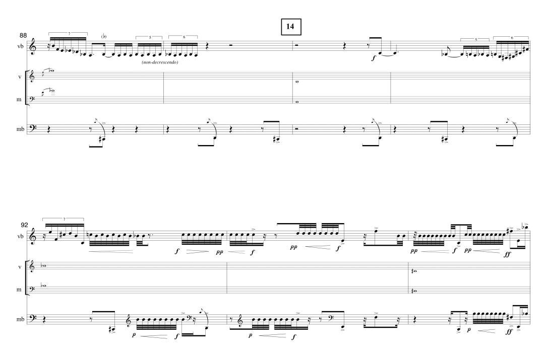 Page 12 TIMELINE | for vibraphone & marimba