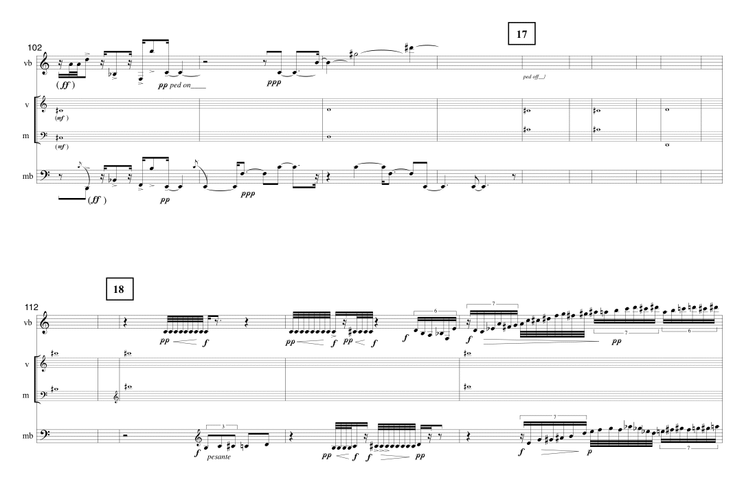 Page 14 TIMELINE | for vibraphone & marimba