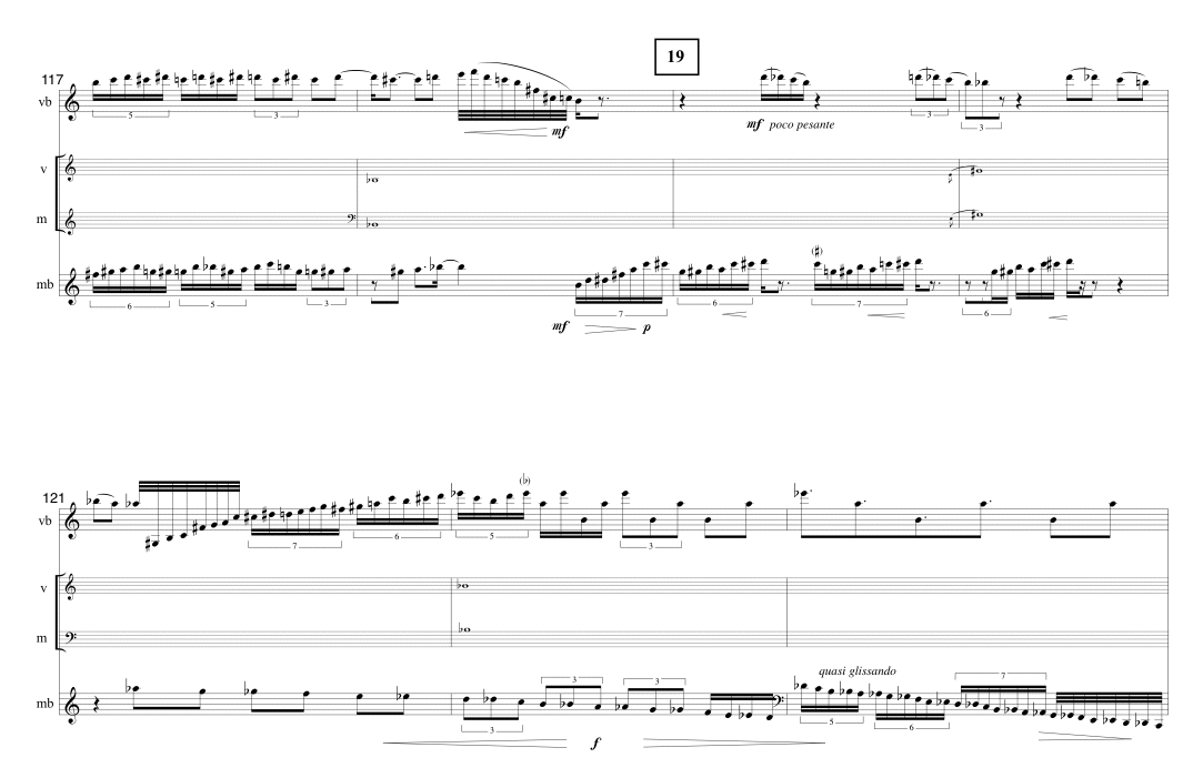 Page 15 TIMELINE | for vibraphone & marimba