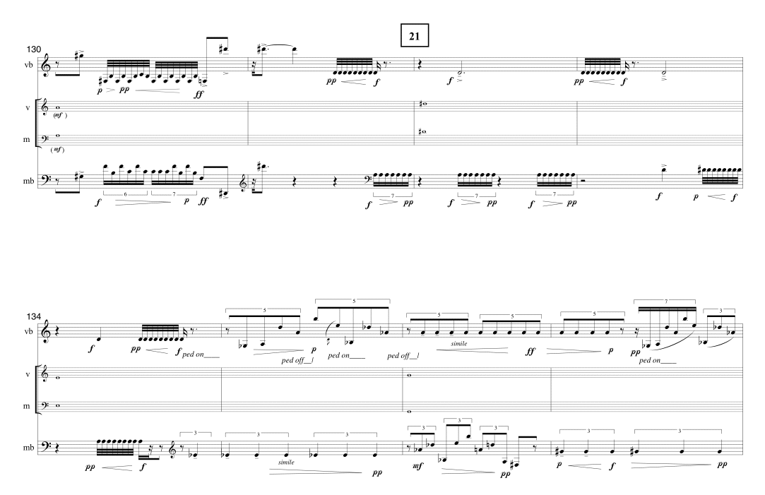 Page 17 TIMELINE | for vibraphone & marimba