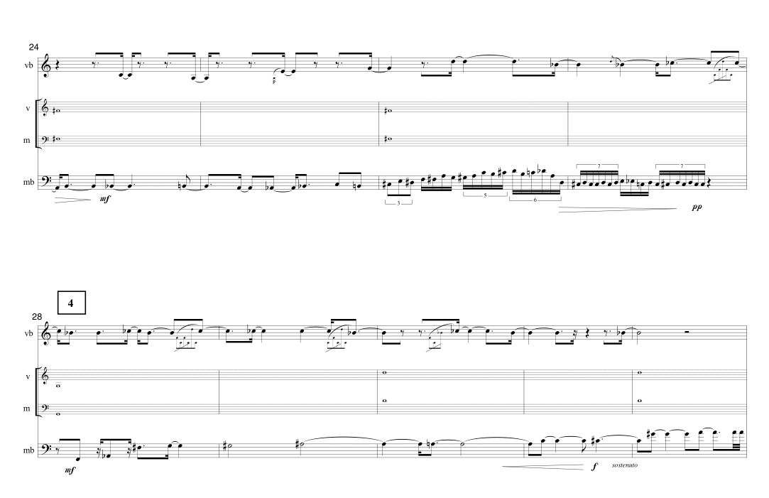 Page 4 TIMELINE | for vibraphone & marimba