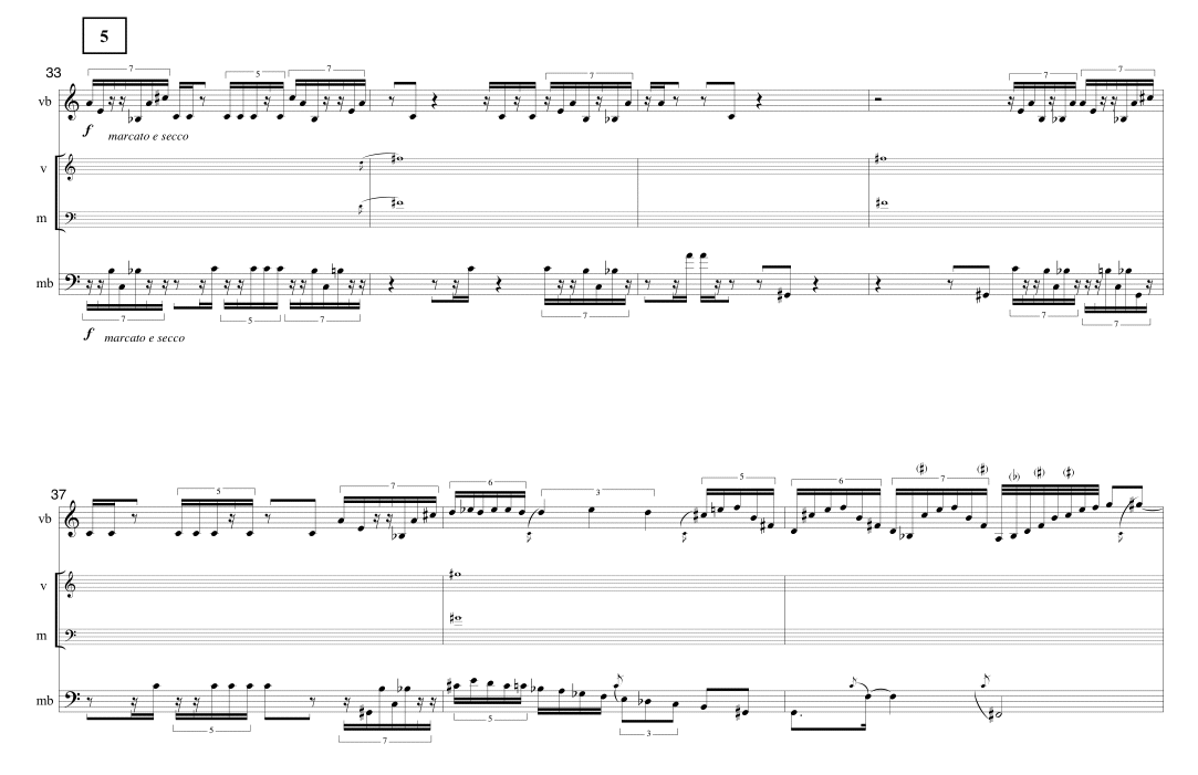 Page 5 TIMELINE | for vibraphone & marimba