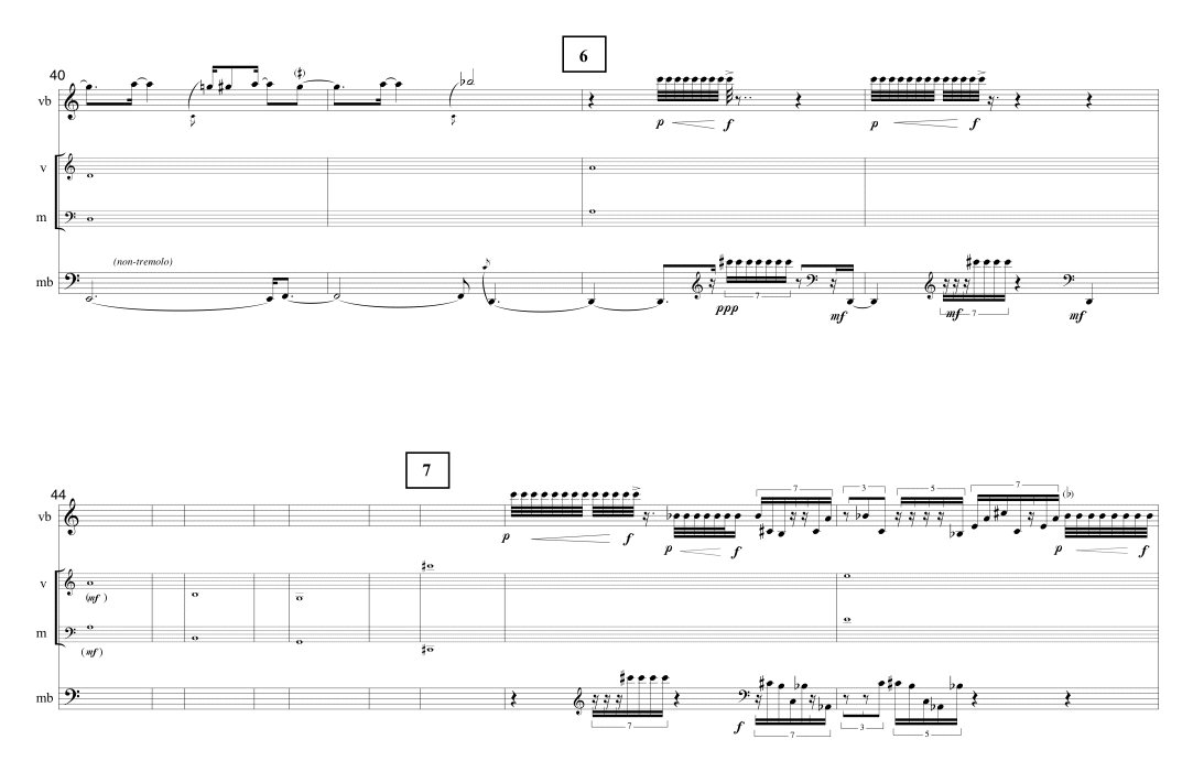 Page 6 TIMELINE | for vibraphone & marimba