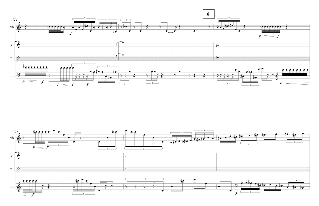 Page 7 TIMELINE | for vibraphone & marimba