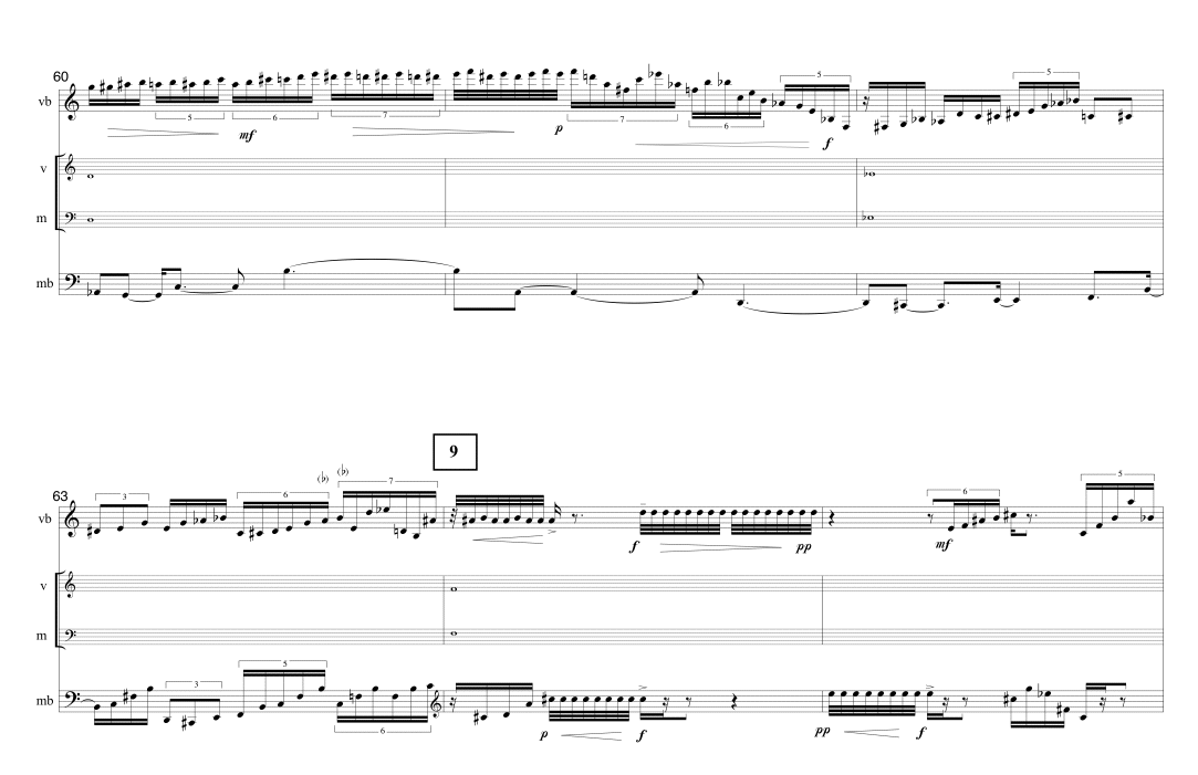 Page 8 TIMELINE | for vibraphone & marimba