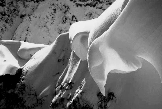 Leeside Winter Cornice, the Alps