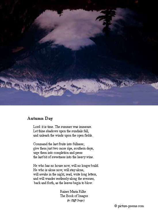 P/P Card: Autumn Day, Rilke (folded A4)