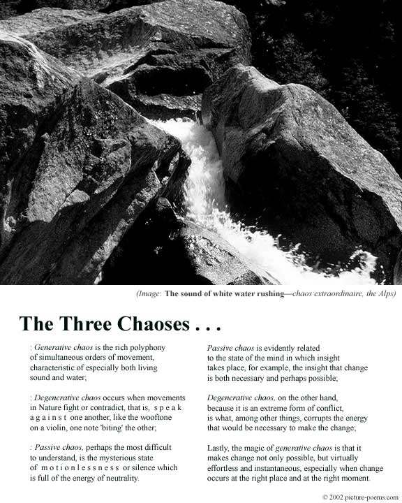 Picture/Poem Poster: 3 Chaoses
