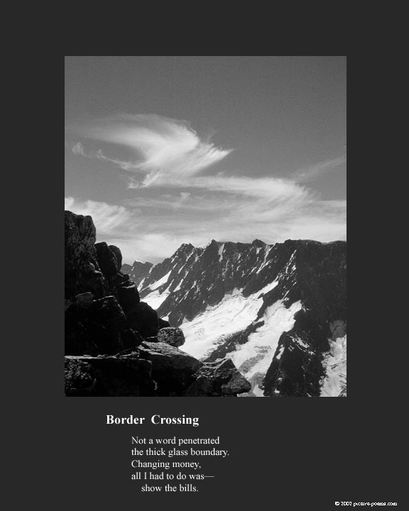 Picture/Poem Poster: Border Crossing