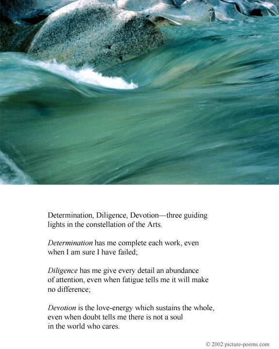 Picture/Poem Poster: 3 Guiding Lights