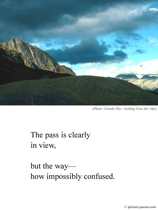 Picture/Poem Poster: Granite Sky