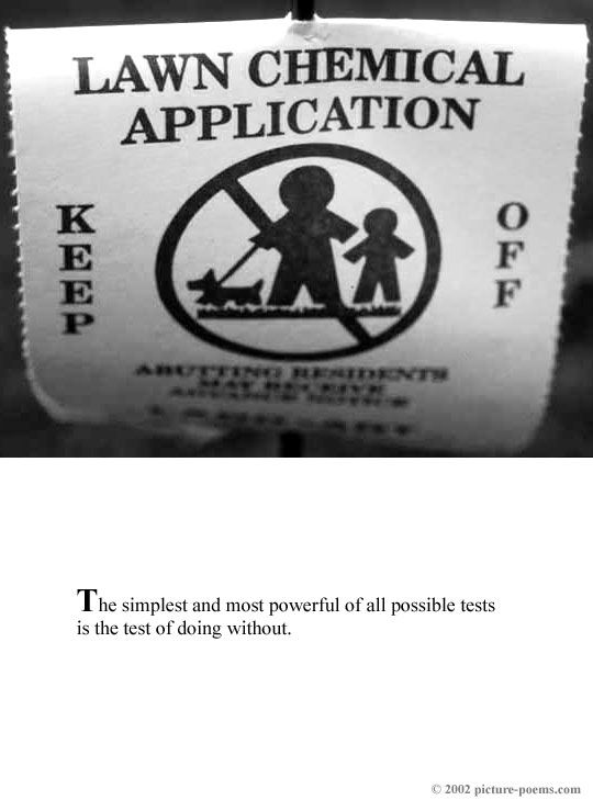 Picture/Poem Poster: KEEP OFF!