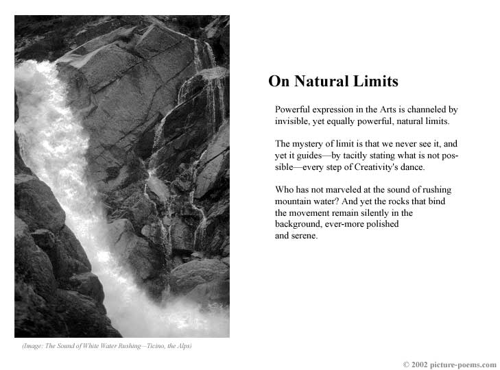 Picture/Poem Poster:  Limit Falls
