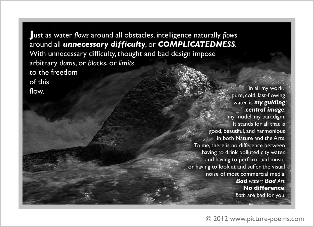 Picture/Poem Poster: Living Water