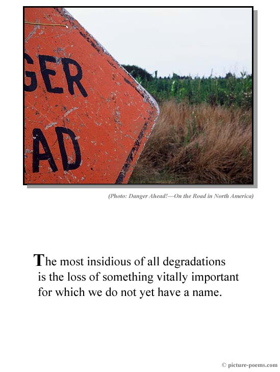 Picture/Poem Poster: Loss