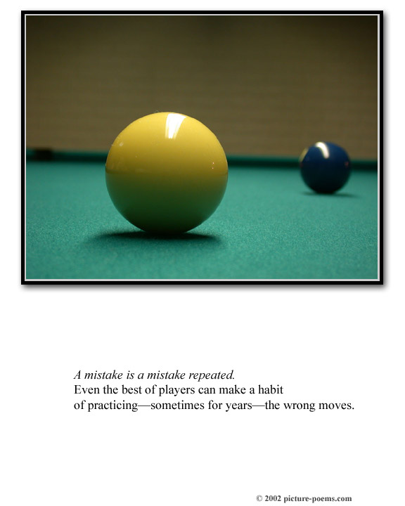 Picture/Poem Poster: Mistakes