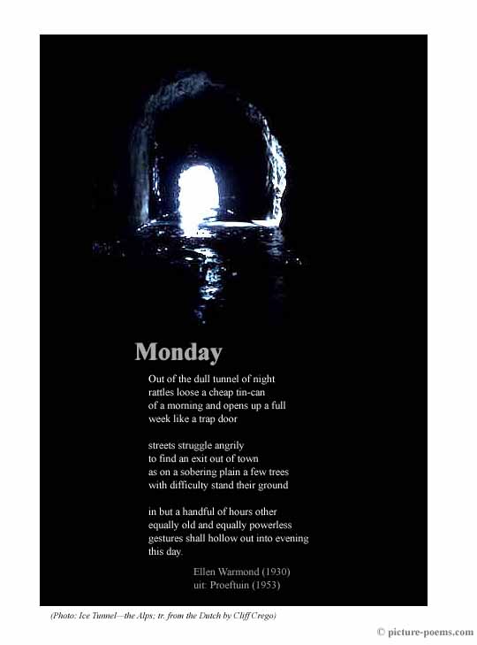 Picture/Poem Poster: Monday (Warmond)
