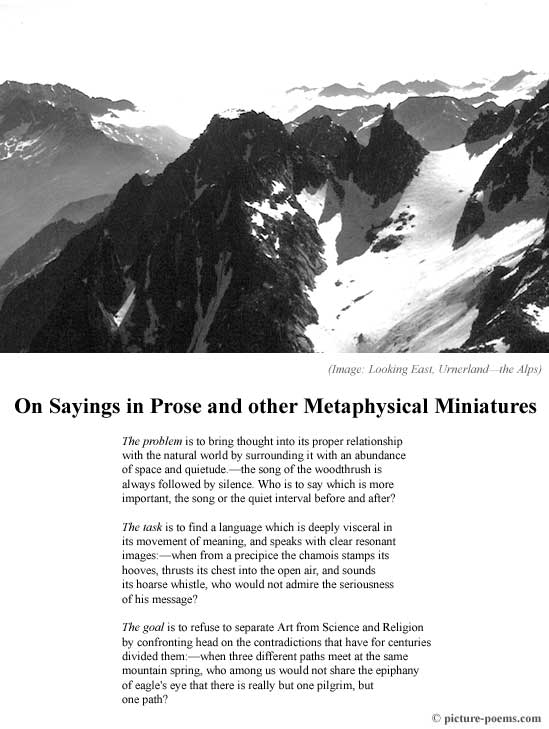 Picture/Poem Poster: One Path