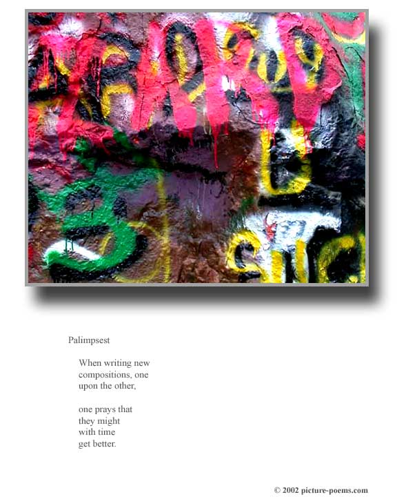 Picture/Poem Poster: Palimpsest