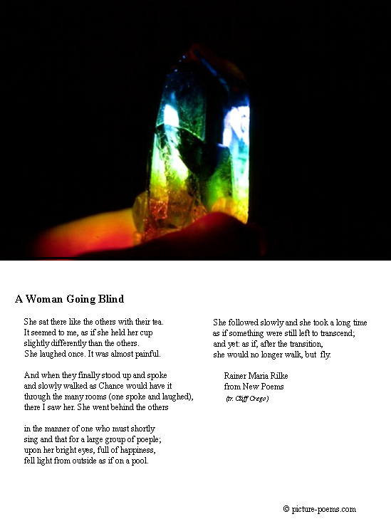 Rainbow Crystal and A Woman Going Blind
