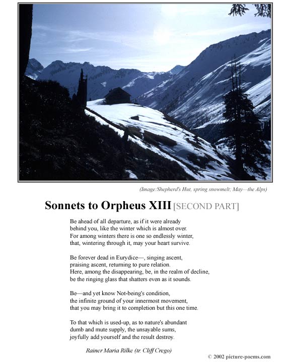 P/P Poster: Sonnets to Orpheus XIII [2]