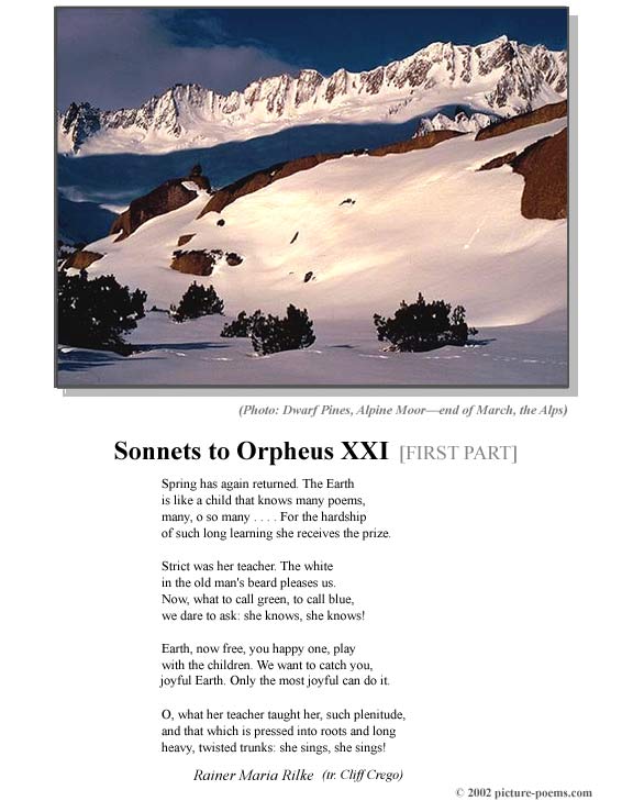 P/P Poster: Sonnets to Orpheus XXI [1]