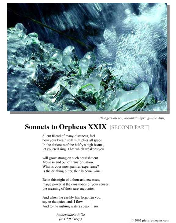 P/P Poster: Sonnets to Orpheus XXIX [2]