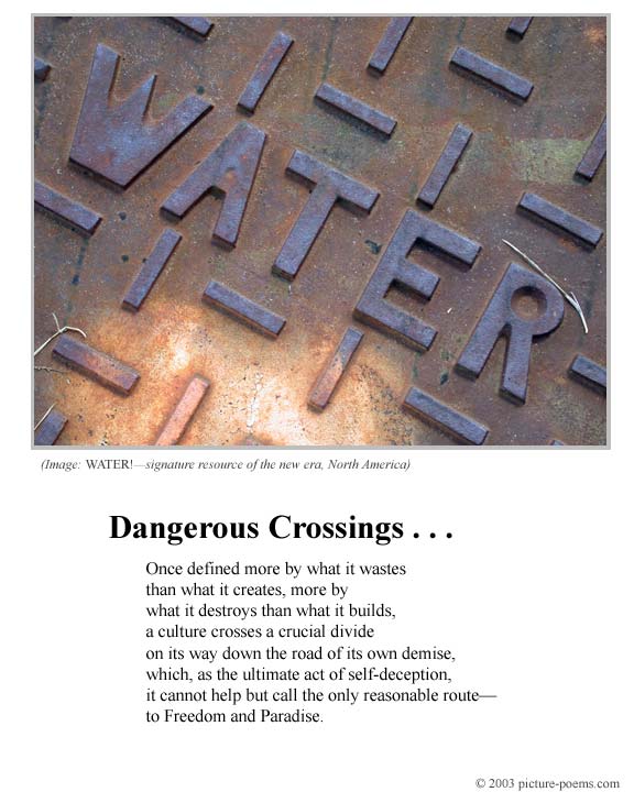 Picture/Poem Poster: Dangerous Crossings