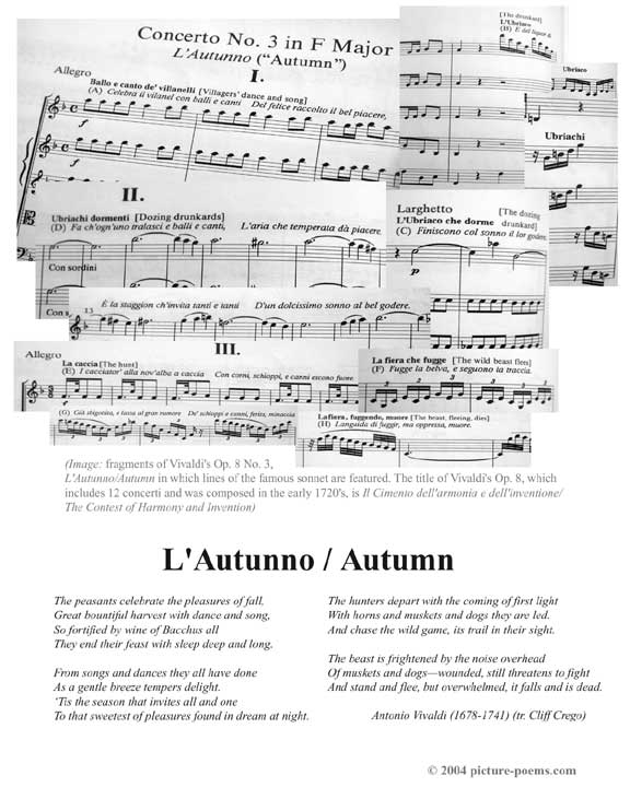 p/p poster | Vivaldi's Autumn