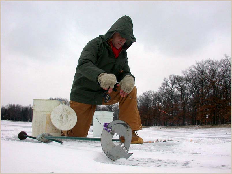 ice fisherman