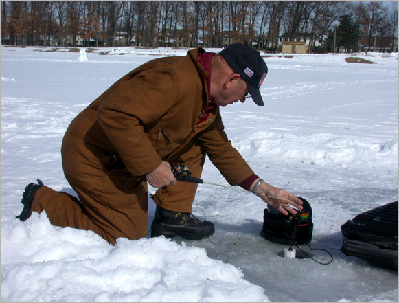 ice fisherman