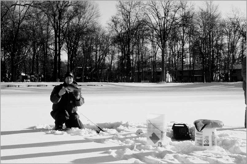 ice fishing