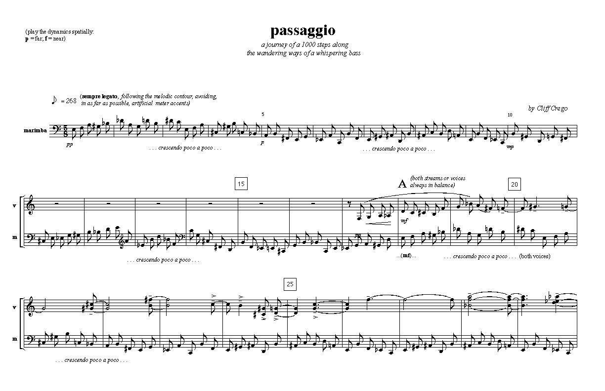 Page 1 of Passaggio: vibes/marimba