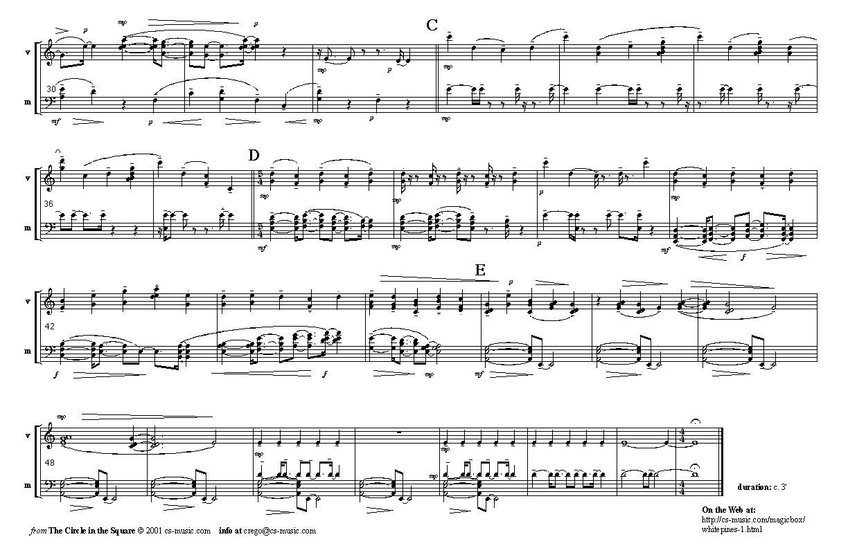 Page 2 of White Pines: vibes/marimba