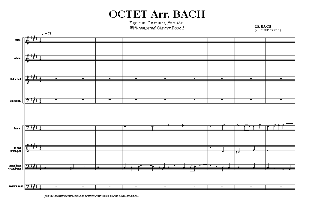 Page 1 OCTET | arr. BACH