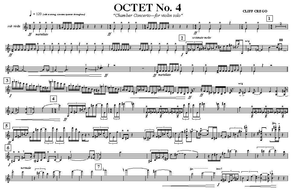 Page 1 OCTET No. 4 | chamber concerto--for violin solo