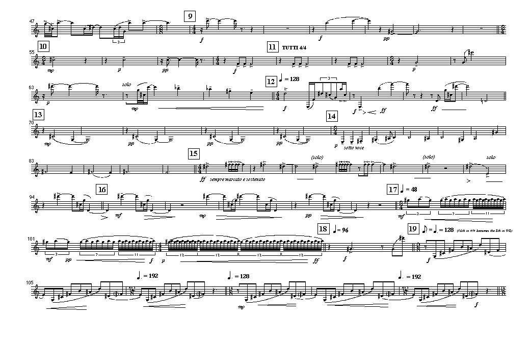 Page 2 OCTET No. 3 | chorale - solo clarinet