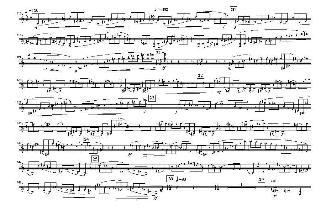 Page 2 OCTET No. 3 | chorale - solo clarinet