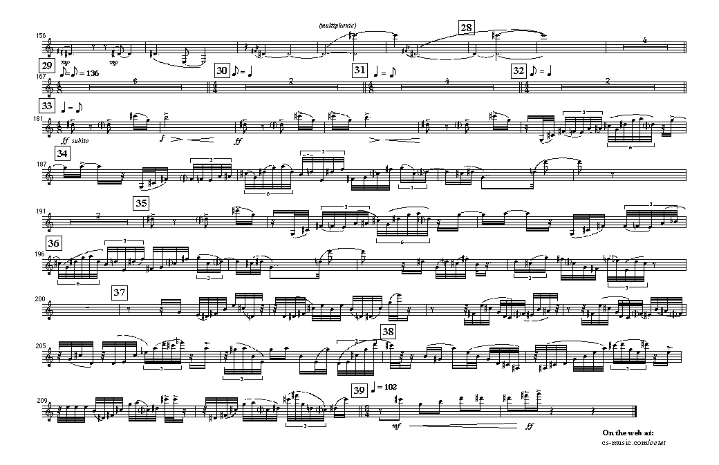 Page 34 OCTET No. 3 | chorale - solo clarinet