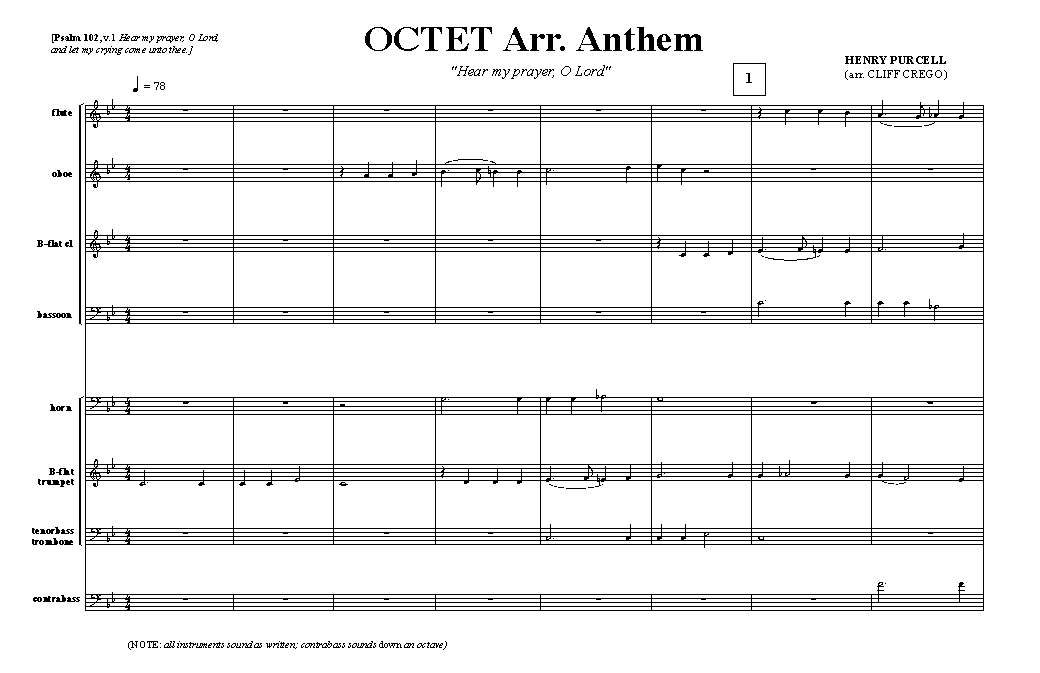 Page 1 OCTET | arr. PURCELL