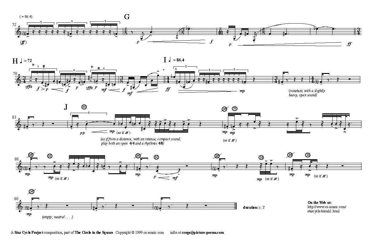 Page 4 of Sirrah for Solo Horn