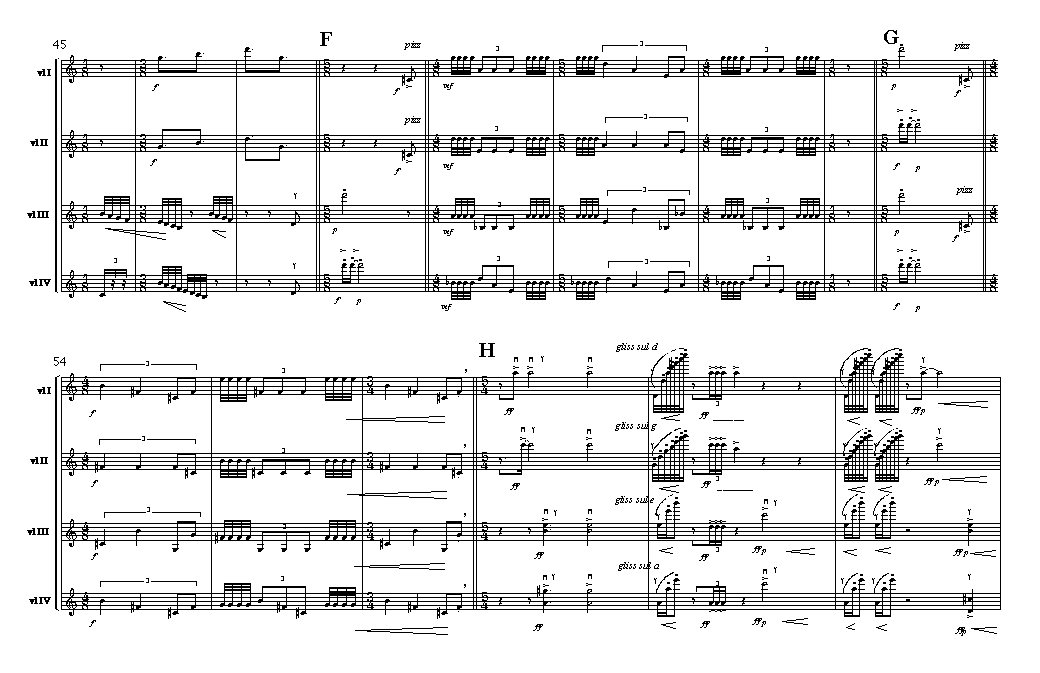 Page 4 of  Cheltenham Double Duo VIII: for four violins
